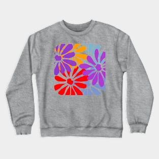 Colorful Daisies! Crewneck Sweatshirt